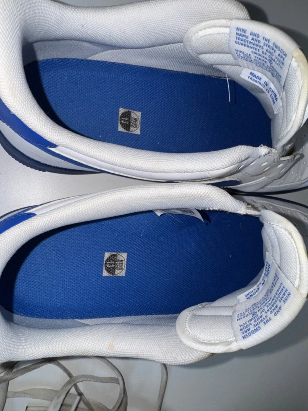 Nike Air Force 1 Low White Blue Sneakers Men’s Size 13